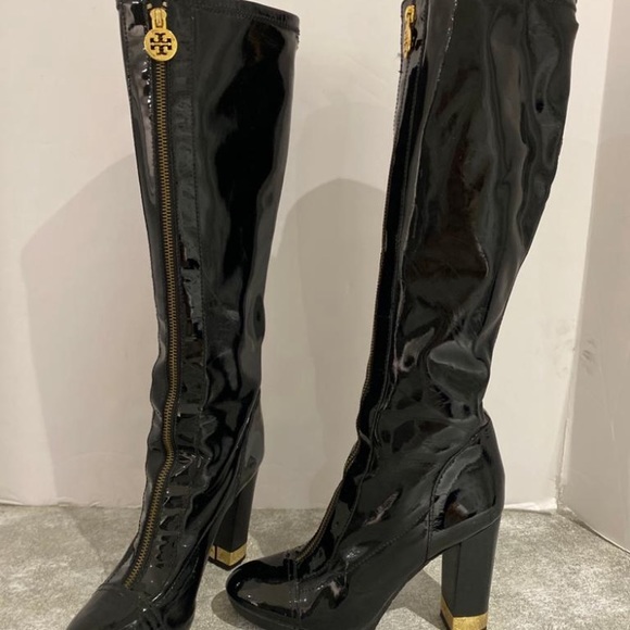 Tory Burch Shoes - Tory Burch patent leather hit heel boots size 7